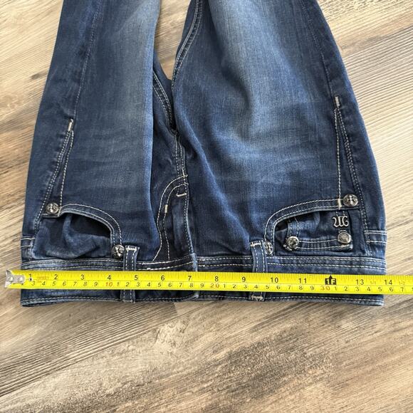 Miss Me Dark Wash Skinny Jeans – Women’s 26 – Embroidered Fleur-de-Lis - Picture 12 of 12